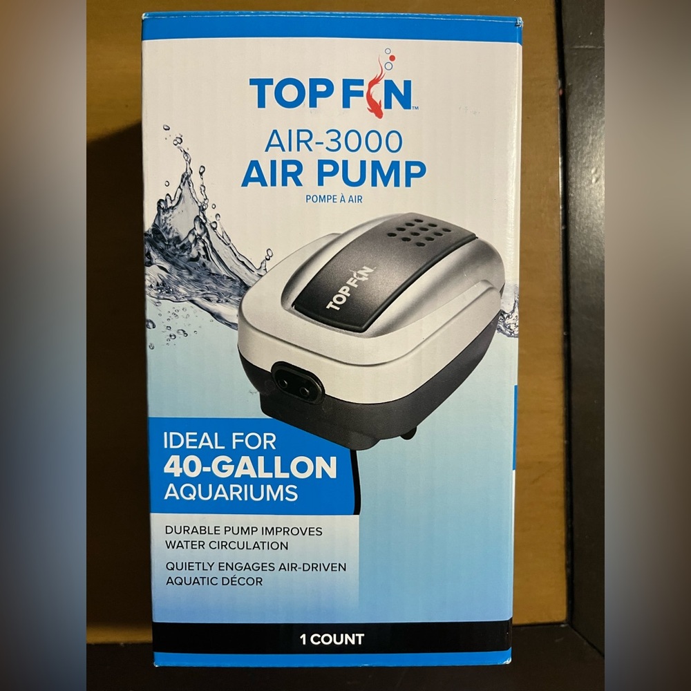 Top Fin Air-3000 Aquarium 🐠 🐟 Air Pump - 40 Gallon